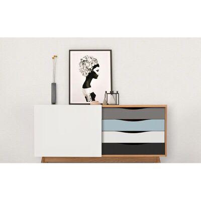 Woodman Hilla Sideboard - Skandinavisches Design, FSC-zertifiziert, Vielseitiger Stauraum Woodman Hilla Sideboard - Skandinavisches Design, FSC-zertifiziert, Vielseitiger Stauraum