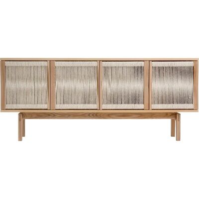 WOODMAN Lidia - 180cm Sideboard mit Hanffronten WOODMAN Lidia - 180cm Sideboard mit Hanffronten