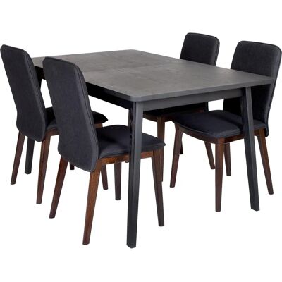 WOODMAN Table à manger extensible Skagen - Design Scandinave - Publicité WOODMAN Table à manger extensible Skagen - Design Scandinave - Publicité