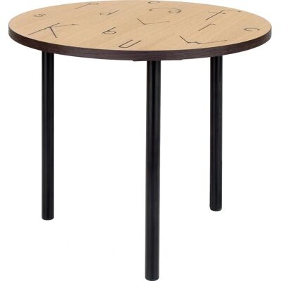 Table basse Woodman Eichefarben avec Lettres Style Scandinave - Publicité Table basse Woodman Eichefarben avec Lettres Style Scandinave - Publicité