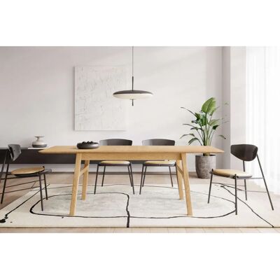 WOODMAN Gebogener Esstisch - Skandinavisches Design WOODMAN Gebogener Esstisch - Skandinavisches Design