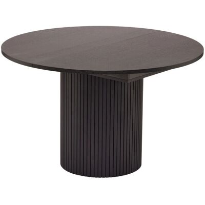 Woodman Toscana - Table à manger ronde extensible - 4-6 personnes - Noir - Publicité Woodman Toscana - Table à manger ronde extensible - 4-6 personnes - Noir - Publicité