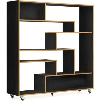 Woodman Southbury Étagère - Noir et Bois Clair - Design Moderne - Publicité Woodman Southbury Étagère - Noir et Bois Clair - Design Moderne - Publicité