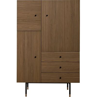 WOODMAN Daniel Buffet en Noyer et Noir - Design Scandinave - Publicité WOODMAN Daniel Buffet en Noyer et Noir - Design Scandinave - Publicité