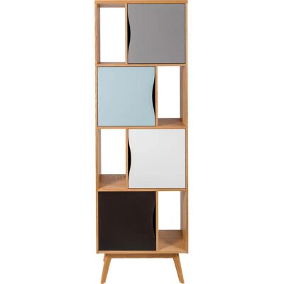 Bibliothèque scandinave WOODMAN Avon - 191cm, 4 portes - Publicité Bibliothèque scandinave WOODMAN Avon - 191cm, 4 portes - Publicité