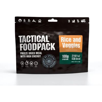 Tactical Foodpack Riz et Légumes - Nourriture - Publicité Tactical Foodpack Riz et Légumes - Nourriture - Publicité