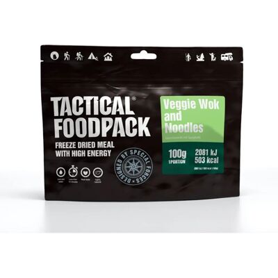 Tactical Foodpack Sauté de Légumes et Nouilles - Nourriture de Survie - Publicité Tactical Foodpack Sauté de Légumes et Nouilles - Nourriture de Survie - Publicité