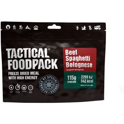 Tactical Foodpack Spaghetti Bolognese z wołowiną - Żywność survivalowa Tactical Foodpack Spaghetti Bolognese z wołowiną - Żywność survivalowa