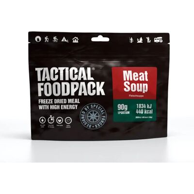 Tactical Foodpack Soupe à la Viande - Repas de Survie - Publicité Tactical Foodpack Soupe à la Viande - Repas de Survie - Publicité