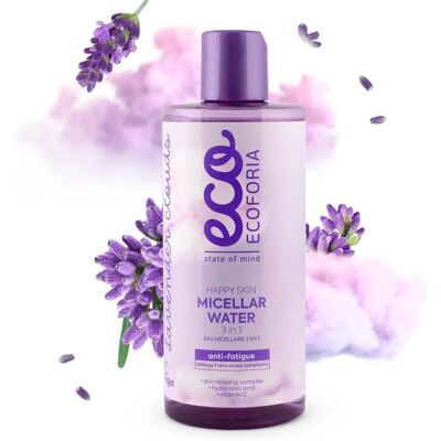 Ecoforia Happy Skin Micellar Water 3-in-1 - Facial Cleansing Water Ecoforia Happy Skin Micellar Water 3-in-1 - Facial Cleansing Water