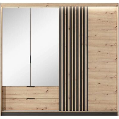 AKL FURNITURE - Tally-LED-Schrank - Marfil - Armario AKL FURNITURE - Tally-LED-Schrank - Marfil - Armario