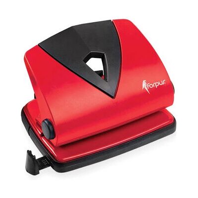 Perforatrice Forpus FO61553 - 30 Feuilles - Rouge - Poinçonneuse métal - Publicité Perforatrice Forpus FO61553 - 30 Feuilles - Rouge - Poinçonneuse métal - Publicité