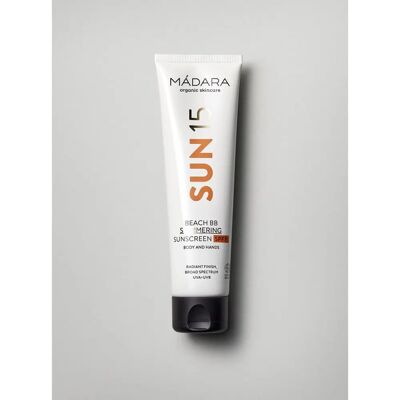 Mádara - Beach BB Shimmering Sunscreen - SPF15 - 100ml - Sunscreen Mádara - Beach BB Shimmering Sunscreen - SPF15 - 100ml - Sunscreen