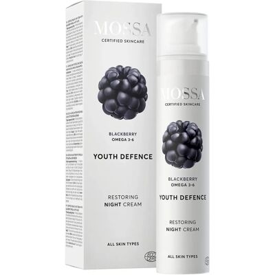 Crème de Nuit Mossa Mûre - Régénérante, Hydratante & Anti-Âge Crème de Nuit Mossa Mûre - Régénérante, Hydratante & Anti-Âge