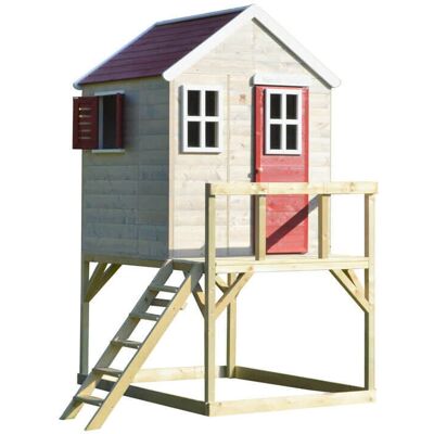 WENDI TOYS Wendi Toys Storch - Spielturm, beige (natur, rot) - Spielturm WENDI TOYS Wendi Toys Storch - Spielturm, beige (natur, rot) - Spielturm