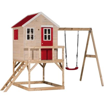 Wendi Toys Zebra - Spielturm mit Veranda & Fenstern Wendi Toys Zebra - Spielturm mit Veranda & Fenstern