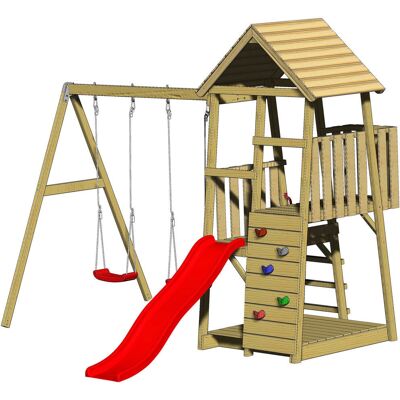 Wendi Toys Pinguin - Beigeblue Spielturm für Kinder Wendi Toys Pinguin - Beigeblue Spielturm für Kinder
