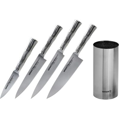 Samura Bambus Messer-Set - 4 Stück mit Ständer Samura Bambus Messer-Set - 4 Stück mit Ständer