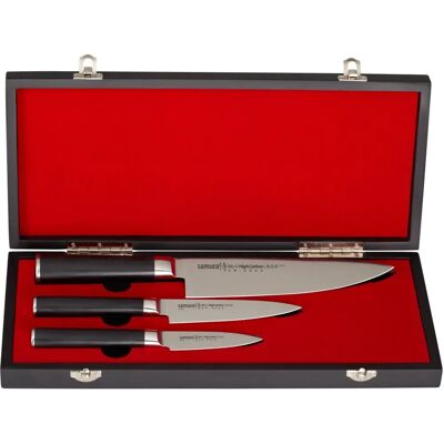 Samura MO-V Küchenmesser-Set - 3 Stück, Geschenkbox Samura MO-V Küchenmesser-Set - 3 Stück, Geschenkbox
