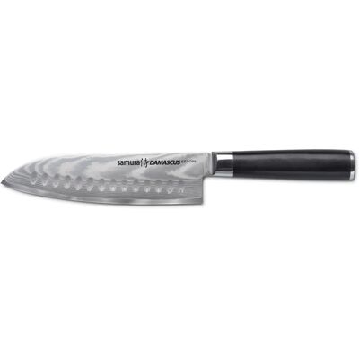 Damascénský Santoku nůž od Samura - 180mm, Černý Damascénský Santoku nůž od Samura - 180mm, Černý
