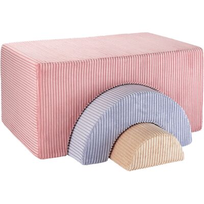 Wigiwama Ensemble de Jeu Arc-en-ciel - Rose Mousse - 75x49x37cm - Jouet - Publicité Wigiwama Ensemble de Jeu Arc-en-ciel - Rose Mousse - 75x49x37cm - Jouet - Publicité