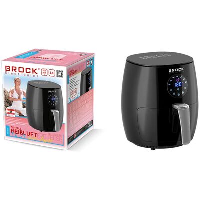BROCK Electronics AFD 3502 BK - Noir - Friteuse d'air chaud - Publicité BROCK Electronics AFD 3502 BK - Noir - Friteuse d'air chaud - Publicité
