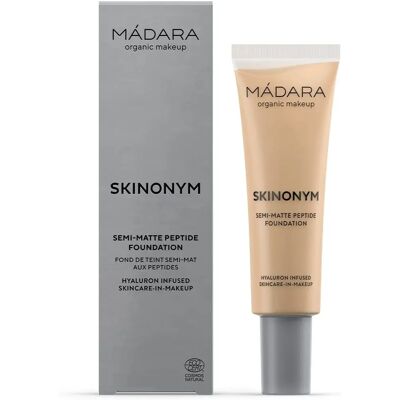 Mádara Skinonym Peptide Foundation - True Beige - Collagen Support - Semi-Matte Mádara Skinonym Peptide Foundation - True Beige - Collagen Support - Semi-Matte