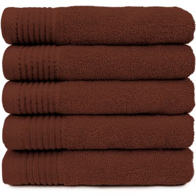 The One Towelling - 5 Towels 450gsm 50x100 - Bruin - Towel The One Towelling - 5 Towels 450gsm 50x100 - Bruin - Towel