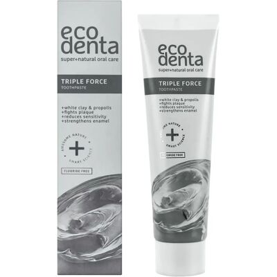 Ecodenta Triple Force Toothpaste - Natural, Sensitive, Enamel Ecodenta Triple Force Toothpaste - Natural, Sensitive, Enamel