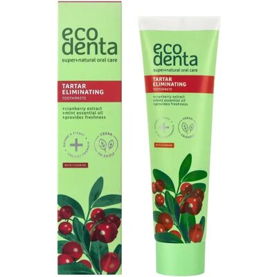 ecodenta 2 in 1 Refreshing Anti-Tartar Toothpaste Cranberry (100ml) ecodenta 2 in 1 Refreshing Anti-Tartar Toothpaste Cranberry (100ml)