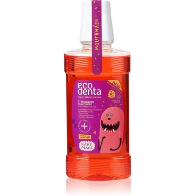 Ecodenta Brand Strawberry Kids Mouthwash - Mouthwash for Children Ecodenta Brand Strawberry Kids Mouthwash - Mouthwash for Children