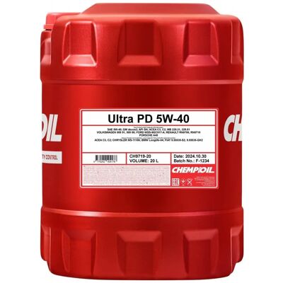 Olej silnikowy Chempioil Ultra PD 5W-40 - Olej silnikowy Olej silnikowy Chempioil Ultra PD 5W-40 - Olej silnikowy