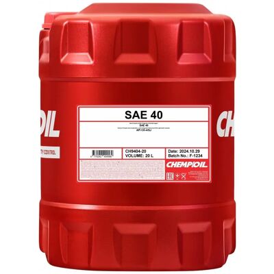 Chempioil SAE 40 Motorolie - Geschikt voor Verschillende Voertuigen Chempioil SAE 40 Motorolie - Geschikt voor Verschillende Voertuigen