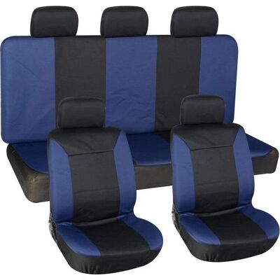Autoserio - AG-001 - Bleu - Polyester - Housse de siège - Publicité Autoserio - AG-001 - Bleu - Polyester - Housse de siège - Publicité
