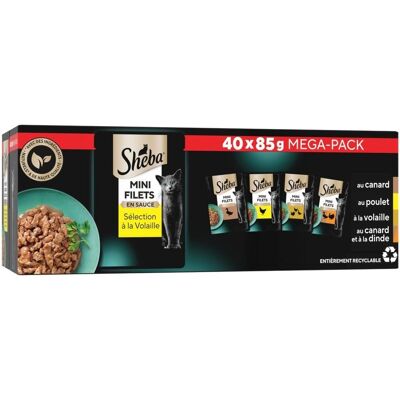 Sheba - Modèle 366749 - Viande Blanc en Sauce - Nourriture pour Chats - Publicité Sheba - Modèle 366749 - Viande Blanc en Sauce - Nourriture pour Chats - Publicité