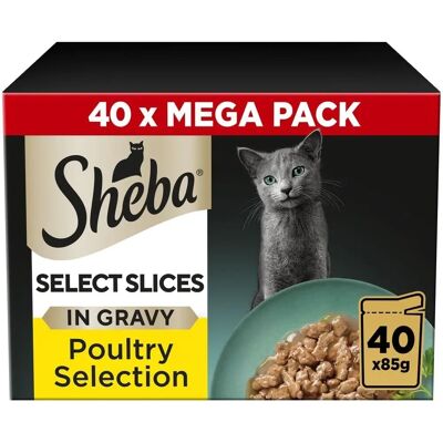 Sheba Sheba Select Slices Cat Pouches - Poultry in Gravy Sheba Sheba Select Slices Cat Pouches - Poultry in Gravy