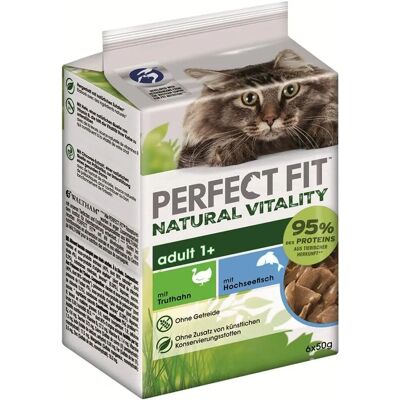 Natural Vitality mokra karma dla dorosłych kotów - Mieszany zestaw 6 x 50g Natural Vitality mokra karma dla dorosłych kotów - Mieszany zestaw 6 x 50g