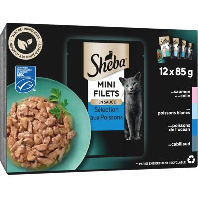 SHEBA Selezione Pescado em Molho - Comida Úmida para Gatos SHEBA Selezione Pescado em Molho - Comida Úmida para Gatos
