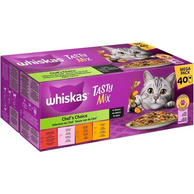 Whiskas Tasty Mix Multipack Chef's Choice in Sauce - Katzenfutter Whiskas Tasty Mix Multipack Chef's Choice in Sauce - Katzenfutter