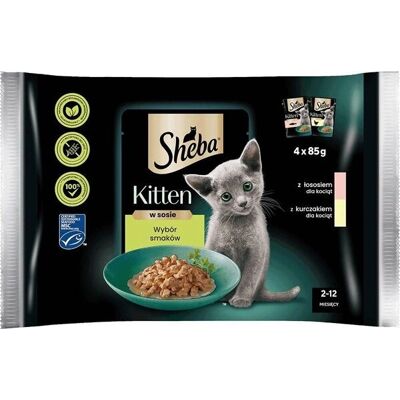 Sheba Selezione Assortita Kitten – Salmone & Pollo – 4x85G Sheba Selezione Assortita Kitten – Salmone & Pollo – 4x85G