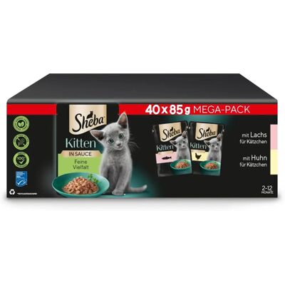 Sheba Sheba Kitten Nassfutter Lachs Huhn - Für gesundes Wachstum Sheba Sheba Kitten Nassfutter Lachs Huhn - Für gesundes Wachstum