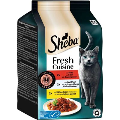 Sucha karma Sheba Fresh Cuisine Smak Paryża 36x50g Zestaw Sucha karma Sheba Fresh Cuisine Smak Paryża 36x50g Zestaw