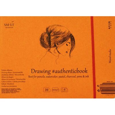 Taccuino SM-LT - Tecniche Miste - 24,5x17,6cm - 18 fogli - 200 gsm - Quaderno di schizzi - OZ-SM58770 Taccuino SM-LT - Tecniche Miste - 24,5x17,6cm - 18 fogli - 200 gsm - Quaderno di schizzi - OZ-SM58770