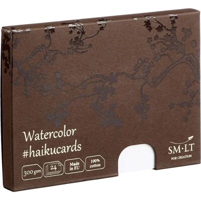 Tarjetas de Acuarela SM-LT Haiku - 24 Hojas - 300gsm - Set de Dibujo Mini Tarjetas de Acuarela SM-LT Haiku - 24 Hojas - 300gsm - Set de Dibujo Mini
