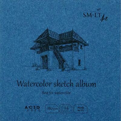 SMLT Vierkant Waterverf Schetsboek 14x14cm - Kunstbenodigdheden SMLT Vierkant Waterverf Schetsboek 14x14cm - Kunstbenodigdheden