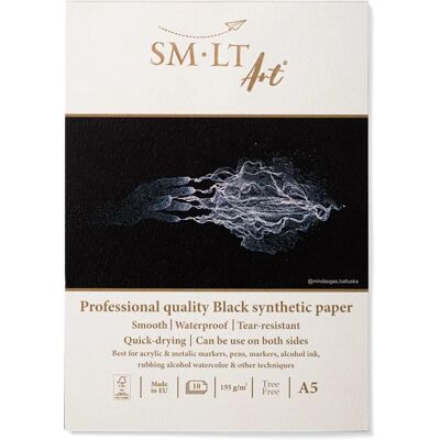 SM-LT Fine Art Block - Zwart onderstel - A5 - 10 vellen - 155 gsm - Tekenpapier SM-LT Fine Art Block - Zwart onderstel - A5 - 10 vellen - 155 gsm - Tekenpapier