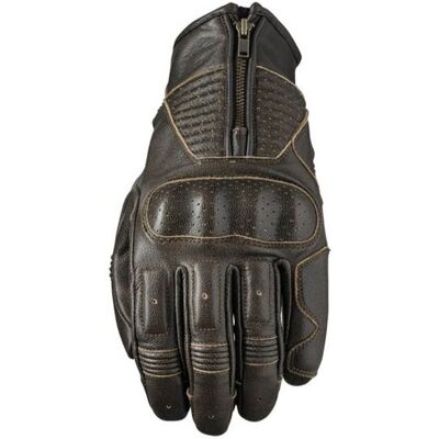 Gants de moto Five Kansas - M - Unisex - Cuir - Publicité Gants de moto Five Kansas - M - Unisex - Cuir - Publicité