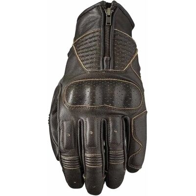 Gants de moto Five Kansas - M - Unisex - Cuir - Publicité Gants de moto Five Kansas - M - Unisex - Cuir - Publicité
