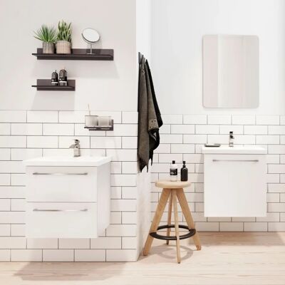 WELLTIME Scandic Badezimmer-Set - Kastenmöbel & Waschbecken WELLTIME Scandic Badezimmer-Set - Kastenmöbel & Waschbecken
