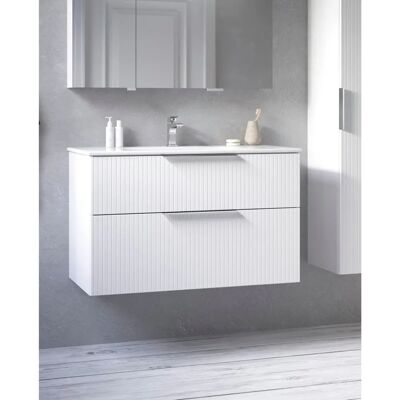 WELLTIME G-Line Weißer Keramik-Waschtisch WELLTIME G-Line Weißer Keramik-Waschtisch